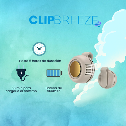 Miniventilador portátil con clip